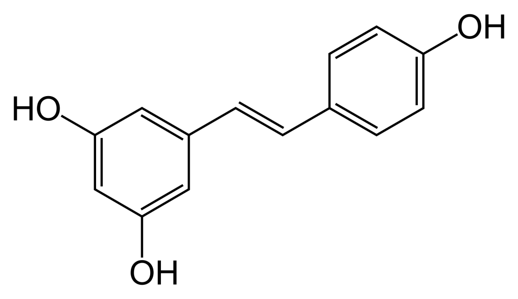 Cấu trúc hóa học của Resveratrol 